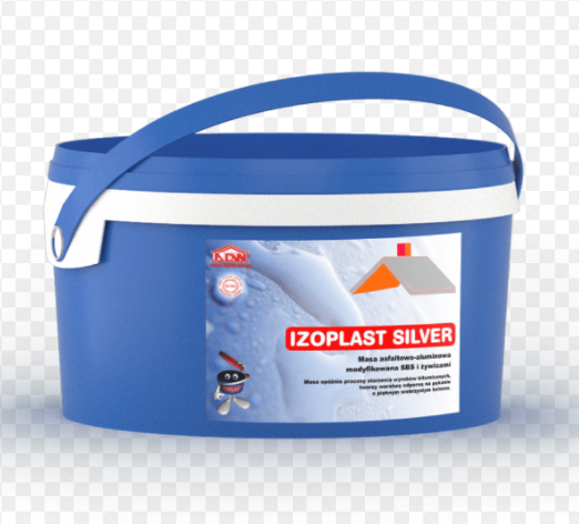 Мастика ADW бітумно-алюмінієва IZOPLAST SILVER (5908276040339), 5кг